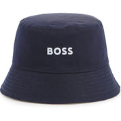 HUGO BOSS - Reversible Bucket Hat -  Stone