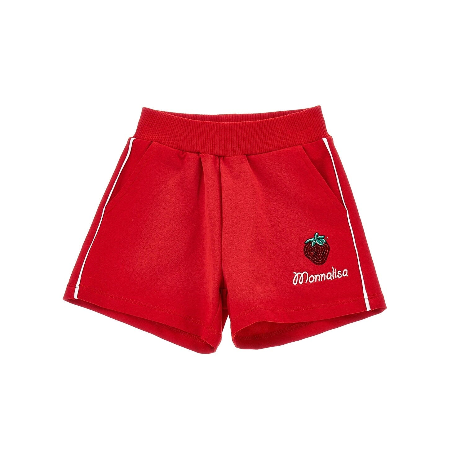 MONNALISA - Strawberry Short Set - White