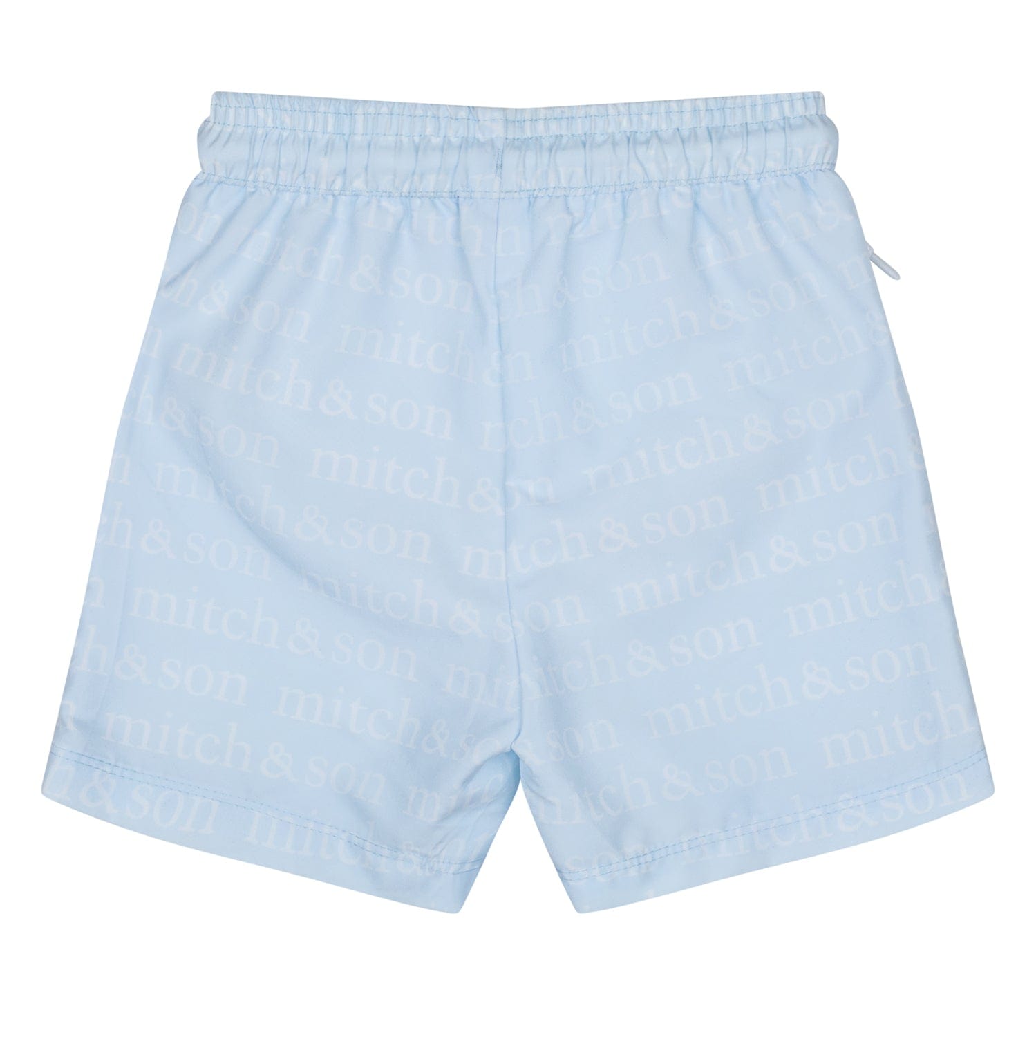 MITCH & SON - Triston Sandy Shores Mitch & Son Print Swim Shorts- Sky Blue