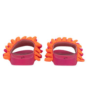 A DEE - Frilly Bold Hearts Frill Sliders - Hot Pink