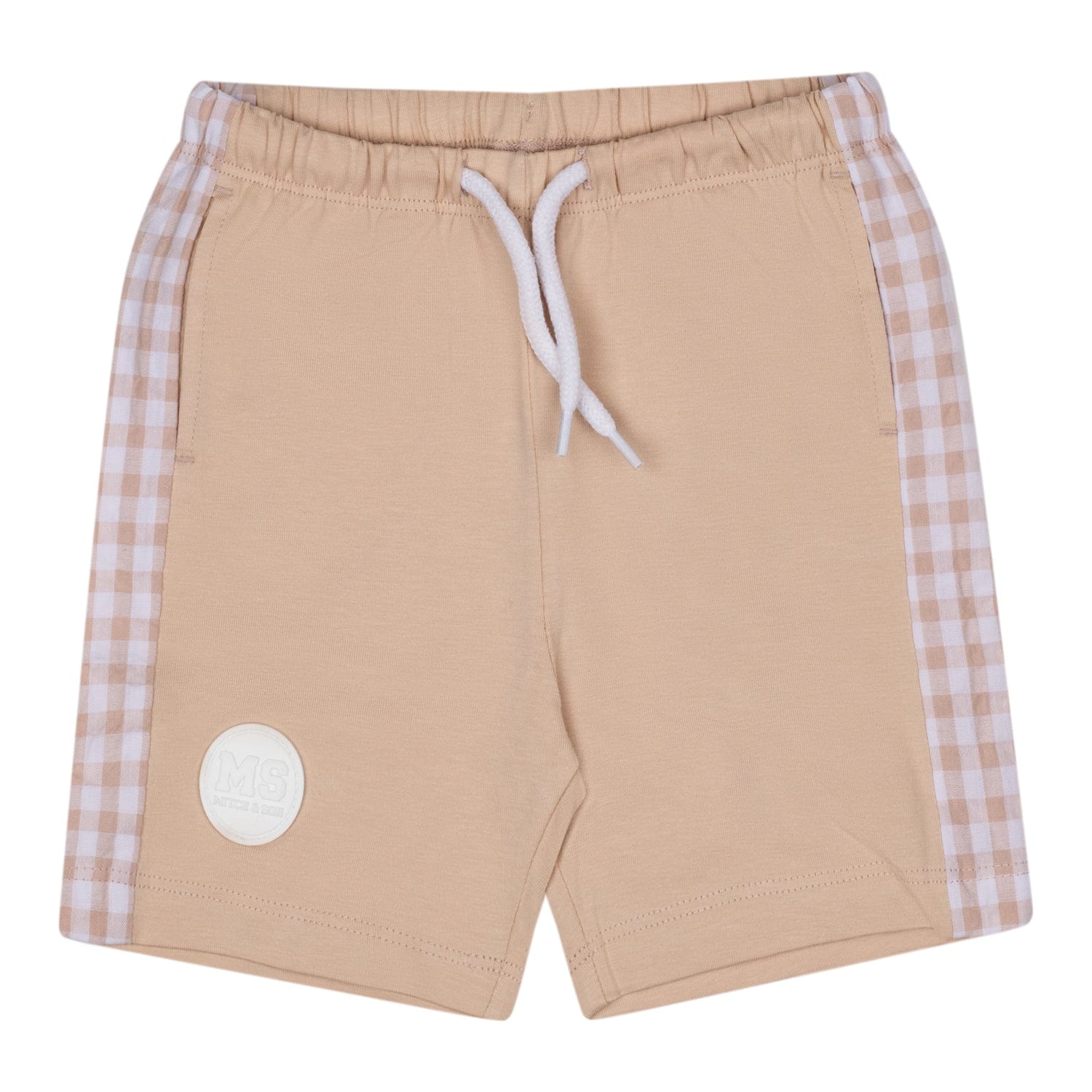 MITCH & SON - Travis Sandy Shores Gingham Wheel Soft Set - Sand