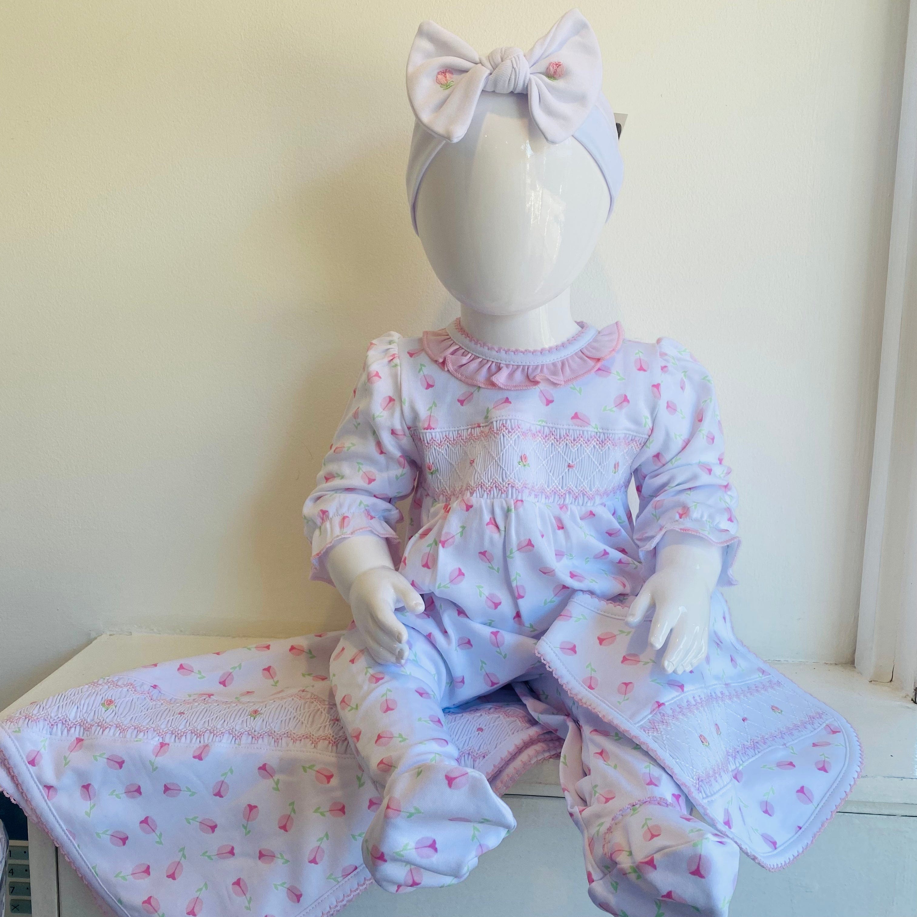 MAGNOLIA BABY - Tessa’s Classics Smocked Four Piece Set - Multi