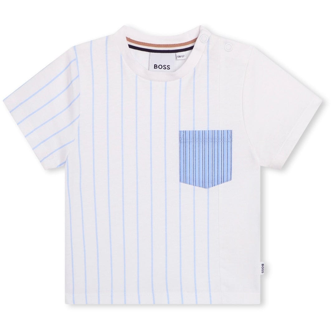 BOSS - Toddler Pocket T - White