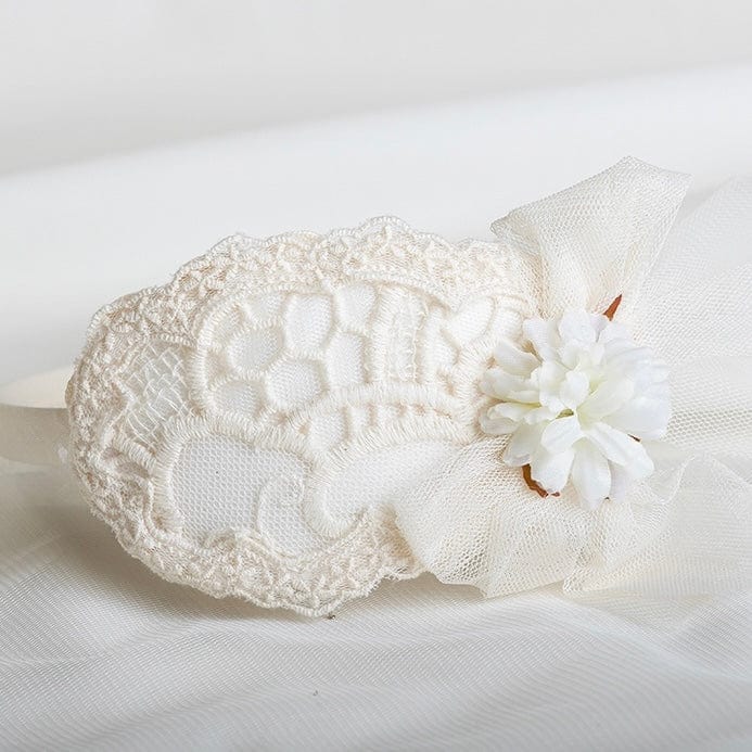 ABUELA TATA - Ceremony Lace Lettie Hairband - Cream