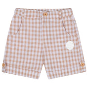 MITCH & SON - Tate Sandy Shores Gingham Polo Set - Sand