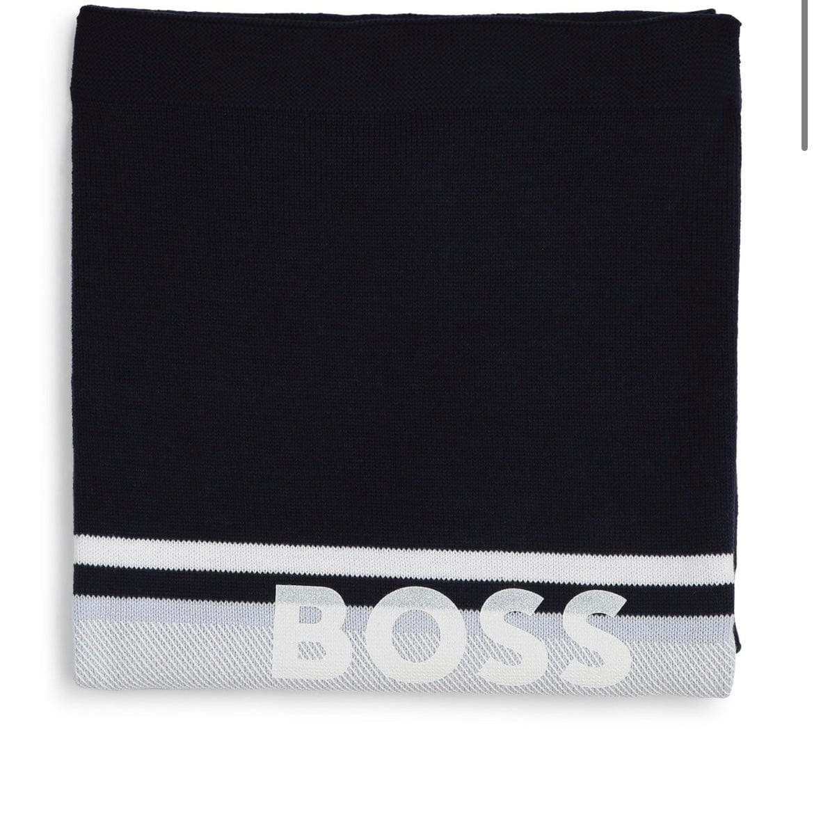 BOSS - Blanket Knitted - Navy