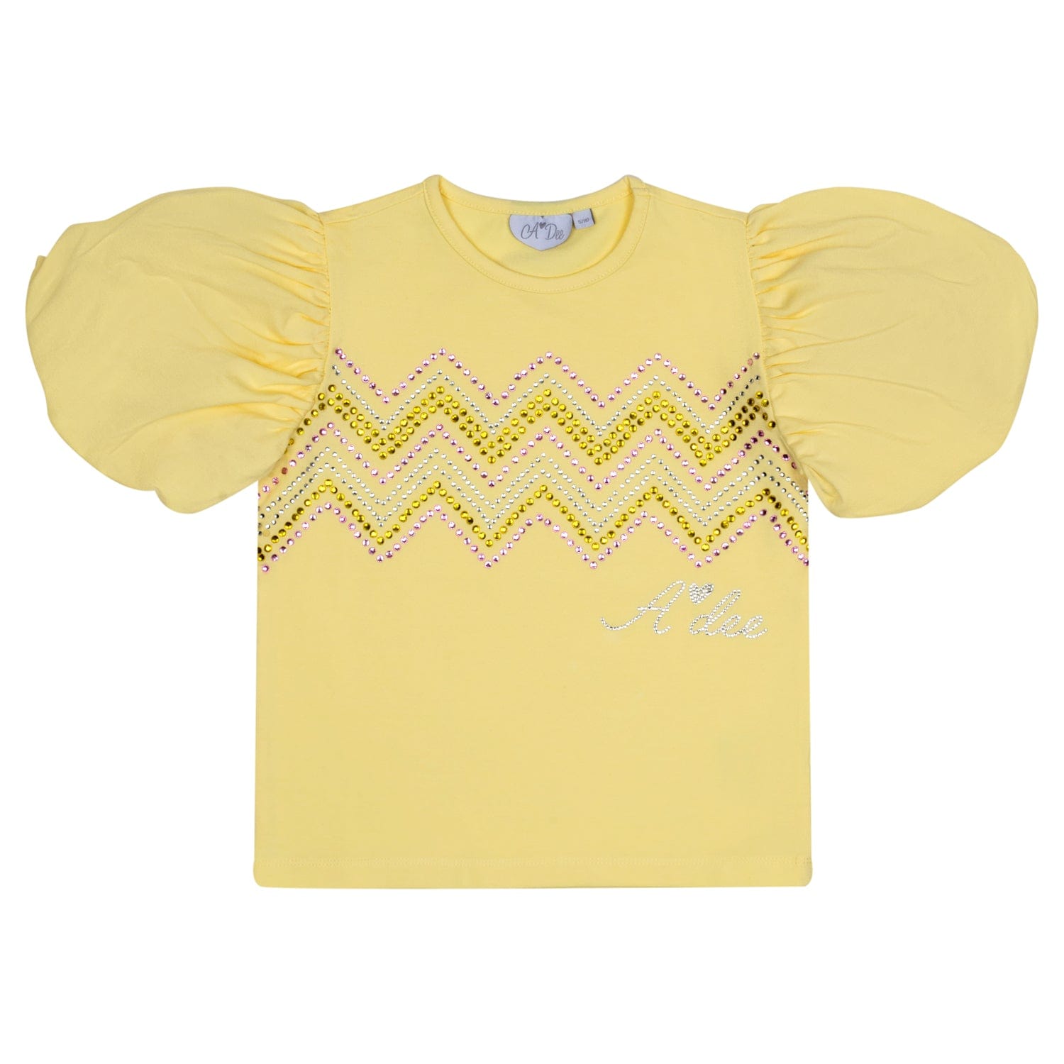 A DEE - Lia Chic Chevron Short Set - Lemon