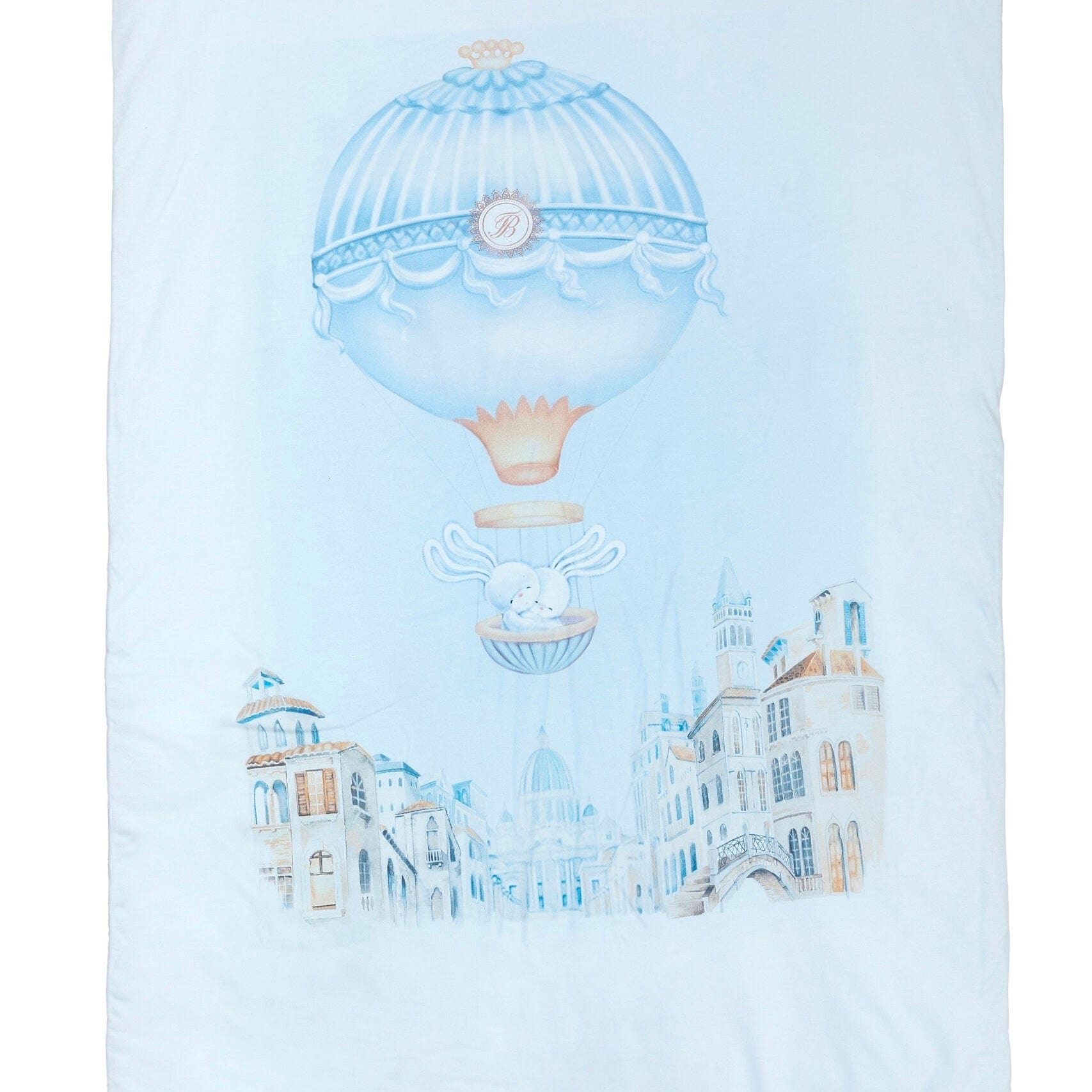 FIRST BABY - Hot Air Ballon Blanket - Blue