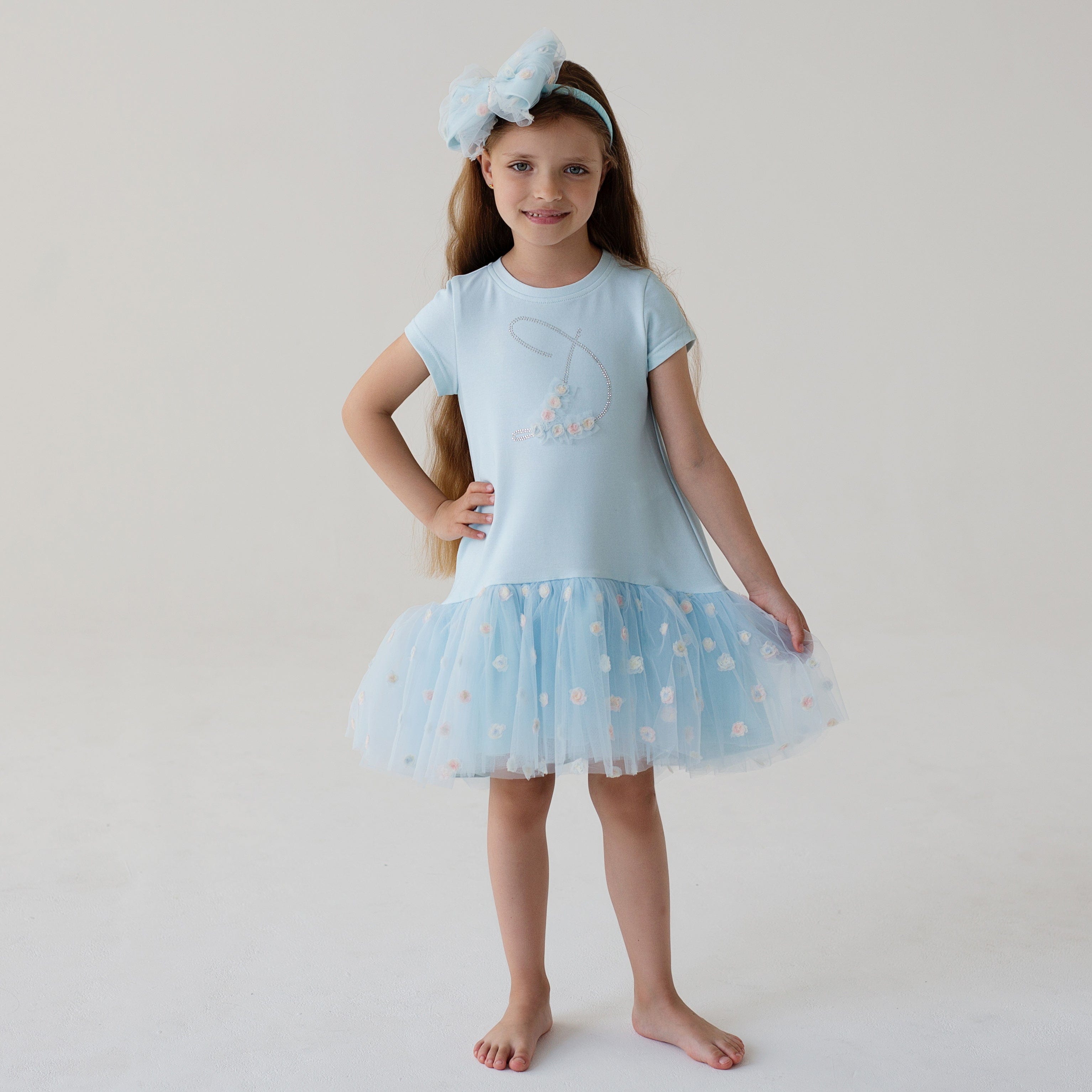 Daga - Tulle Madness Jersey Dress - Blue