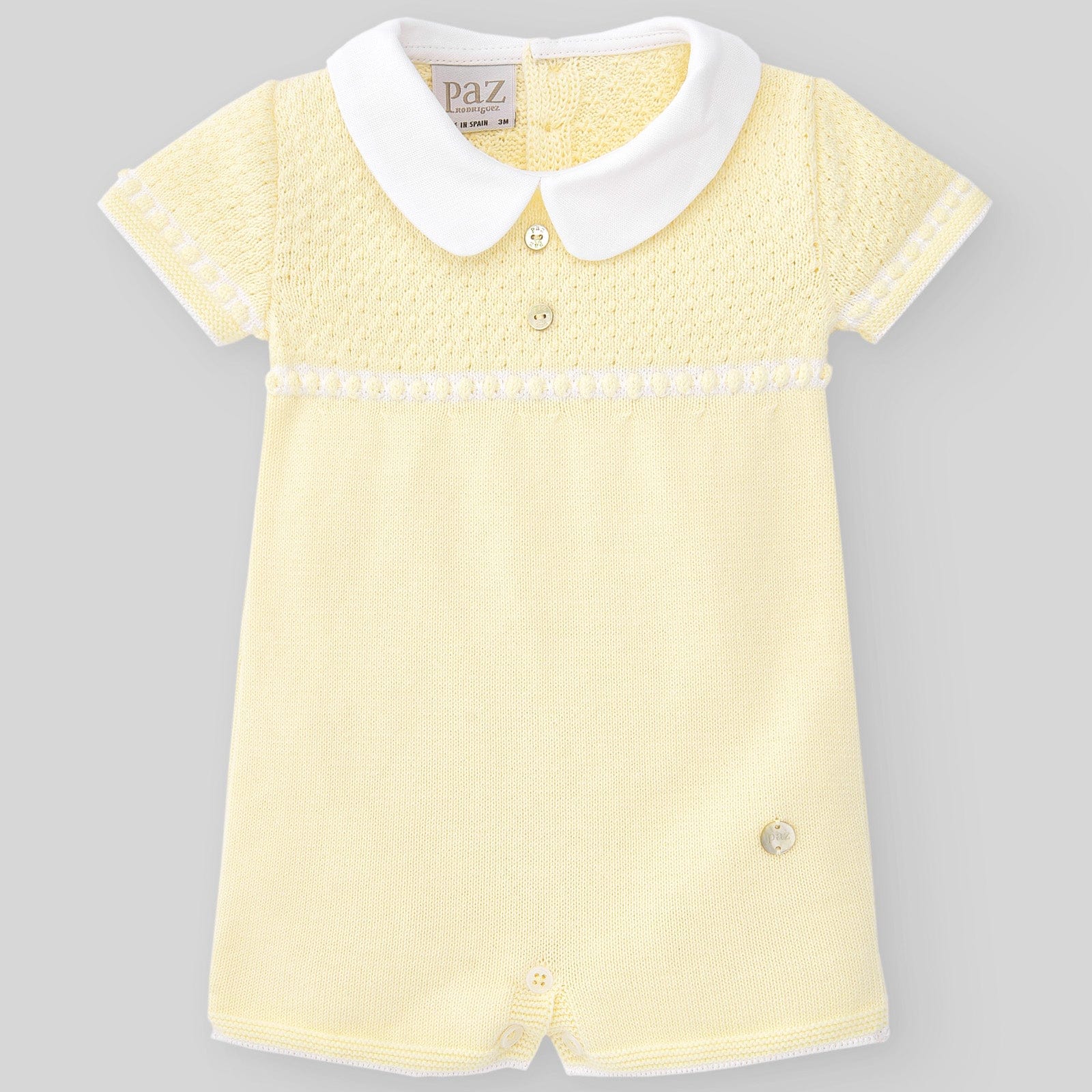 PAZ RODRIGUEZ - Knit Romper - Lemon