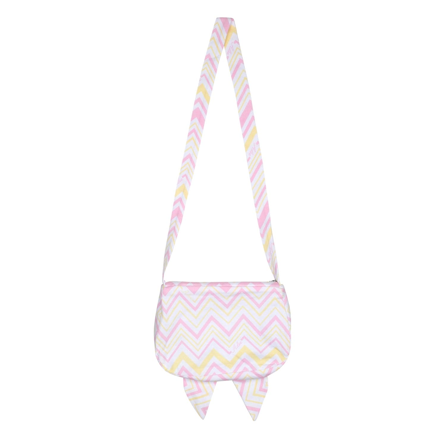 A DEE -  Lux Chic Chevron Bag - White
