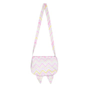 A DEE -  Lux Chic Chevron Bag - White
