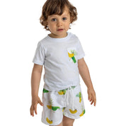 MEIA PATA - Tropical Print Swim Shorts - Green