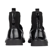 A DEE - Back To School Mary Jane Heart Sock Wellington - Black