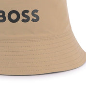 HUGO BOSS - Reversible Bucket Hat -  Stone