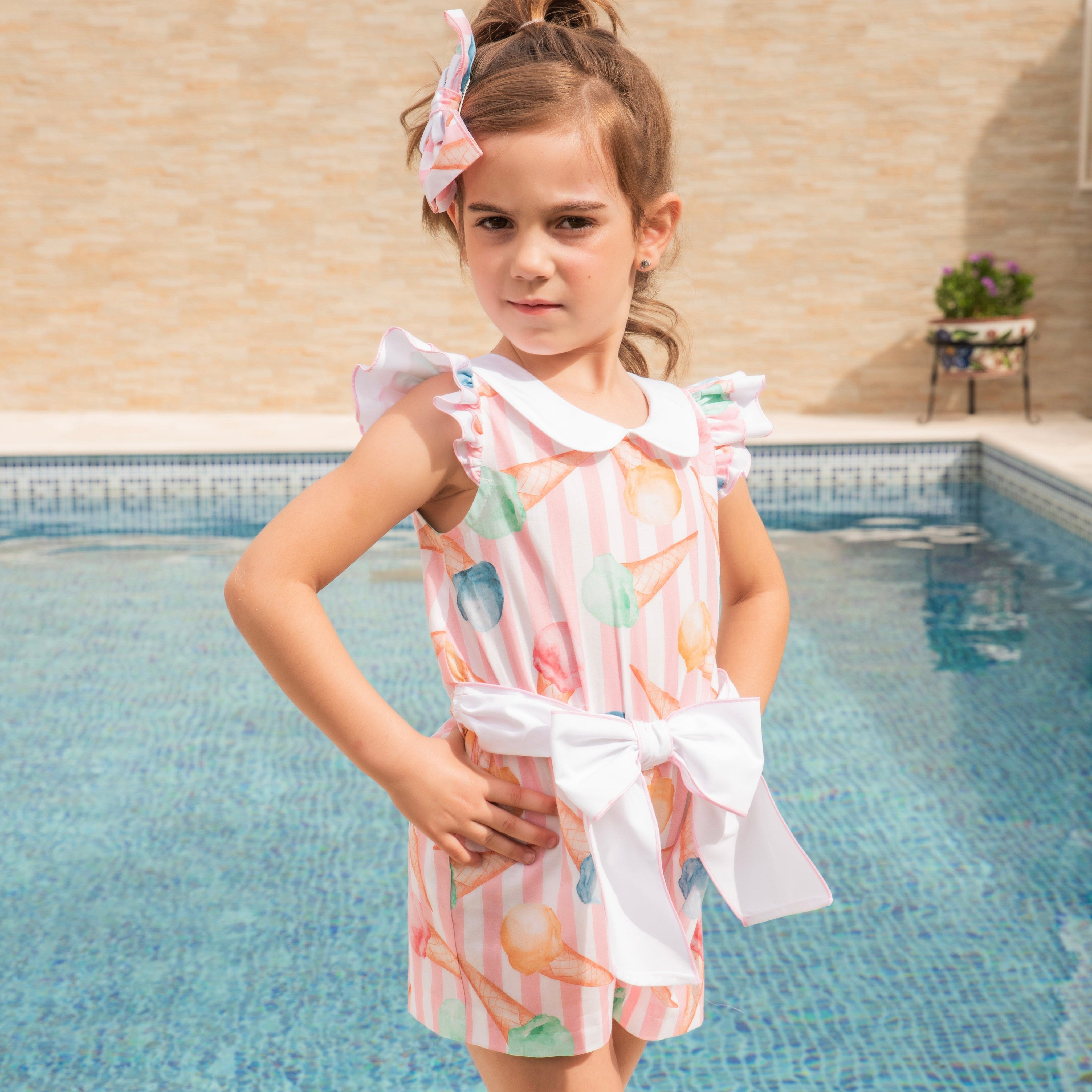BABINE - Ice Cream Playsuit - Pink