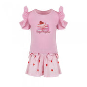 LAPIN HOUSE - Heart  Short Set - Pink
