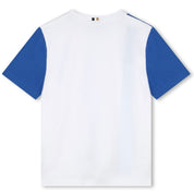 BOSS - Colour Block Logo T Shirt - White