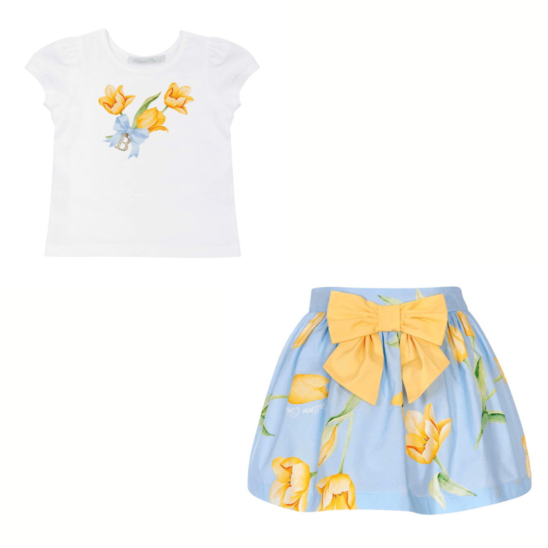 BALLOON CHIC - Tulip Skirt Set - Blue