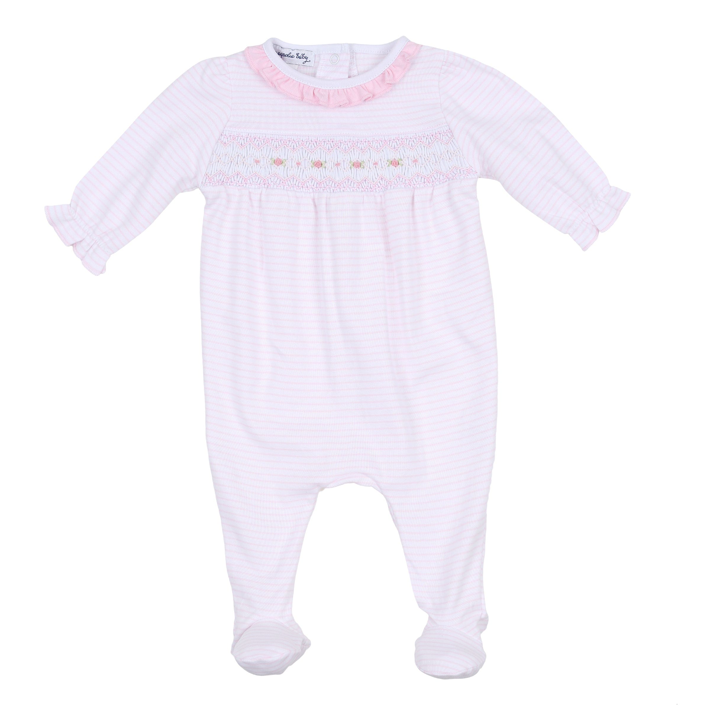 MAGNOLIA BABY - Katie & Kyle Smocked Four Piece Set - Pink