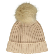 MITCH & SON - Osiris Pom Pom Hat - Hazelnut