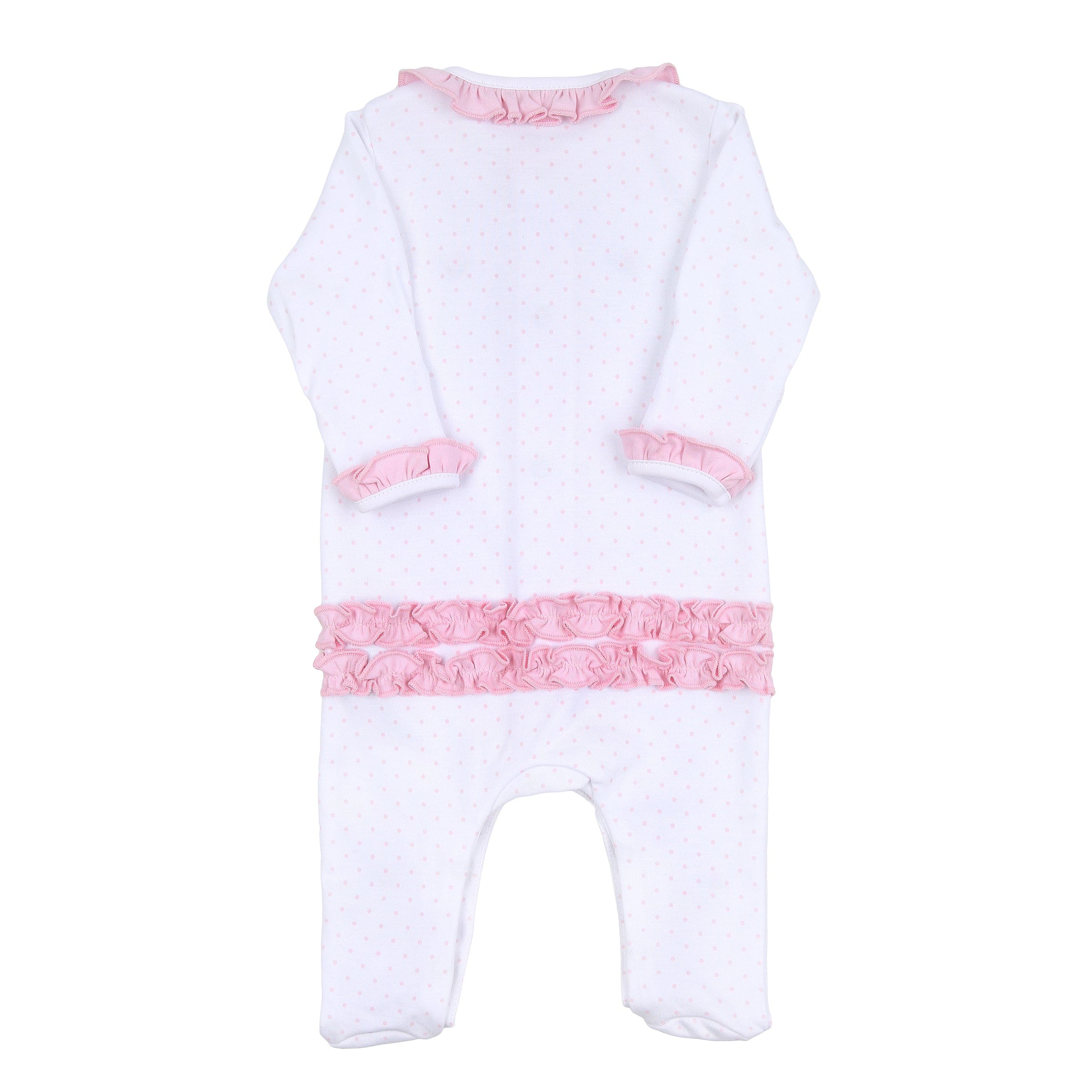 MAGNOLIA BABY - Annalise’s Classics Ruffle Babygrow - Pink