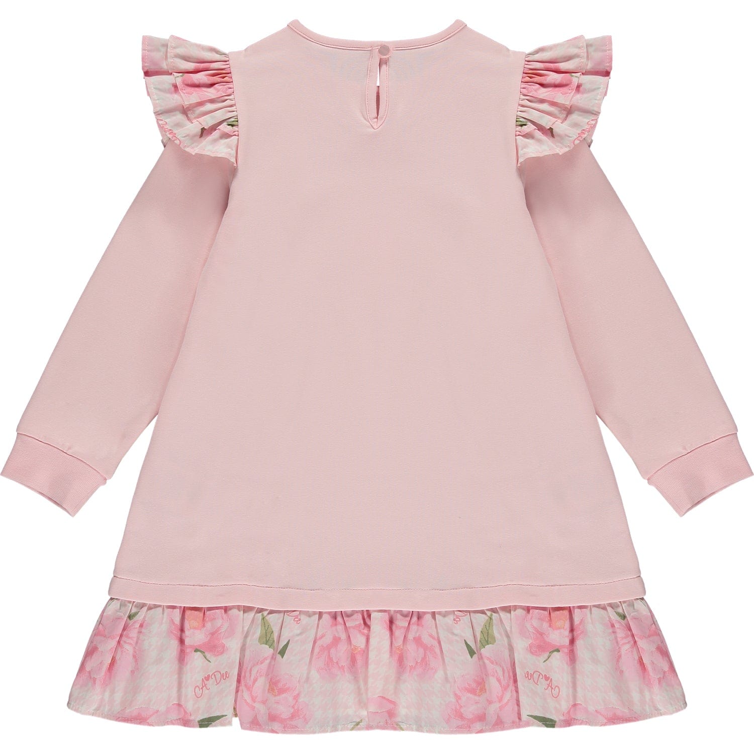 A DEE - Peony Dreams Anastasia Frill Sweat Dress - Pale Pink