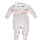 Piccola Speranza - Bib Trim Babygrow - Pink