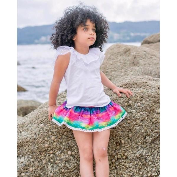 CARMENCITAS MISSONI INSPIRED FRILL TOP & SKORT