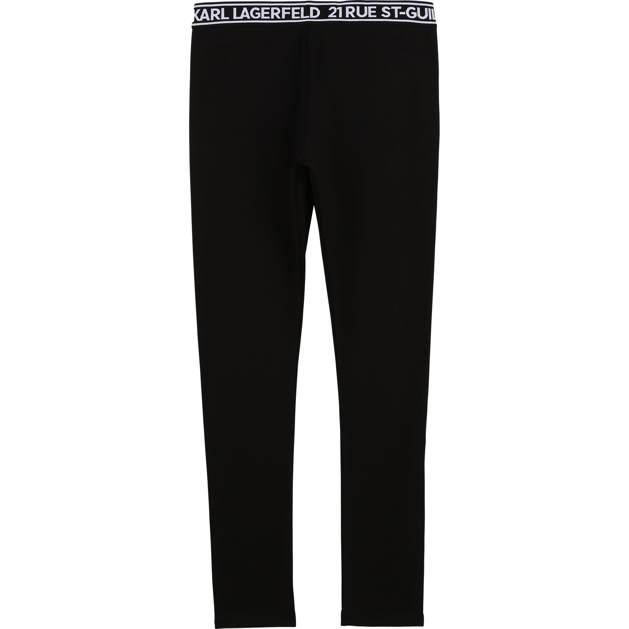 Karl Lagerfeld - Milano jersey leggings - Black