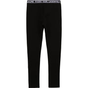 Karl Lagerfeld - Milano jersey leggings - Black