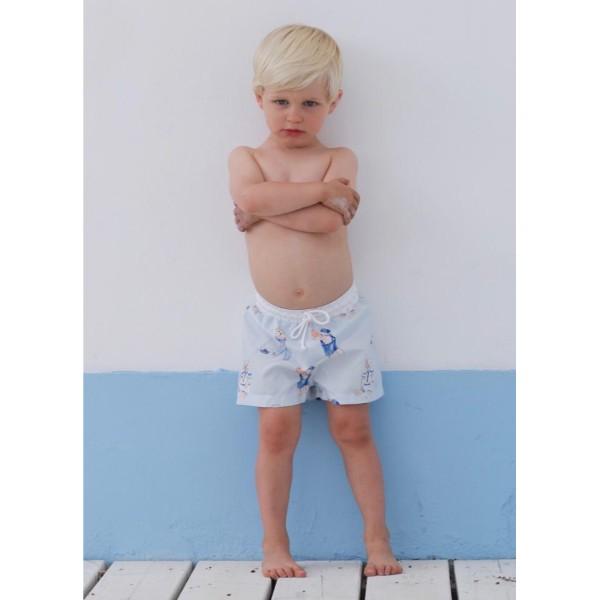 SAL & PIMENTA SAILOR BEARS SWIM SHORTS