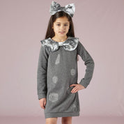 A DEE - Tanya Rose Collar Dress - Dark Grey