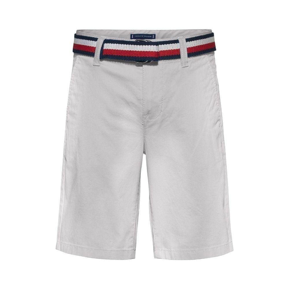 TOMMY HILFIGER - Essential Belted Chino Shorts - Beige