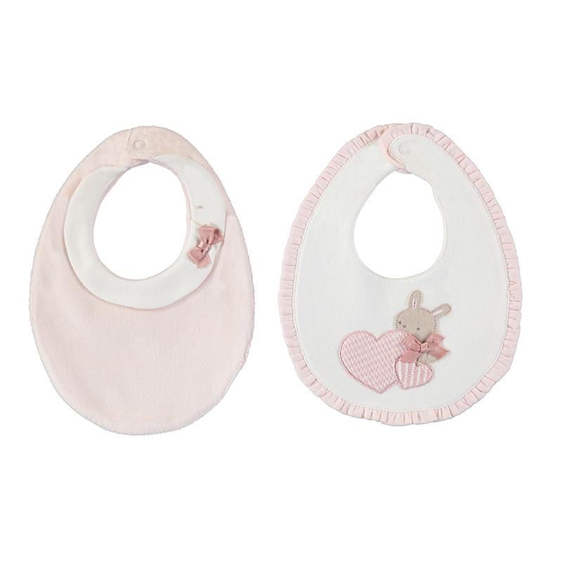 MAYORAL - Rabbit Bib 2 Pack - Pink