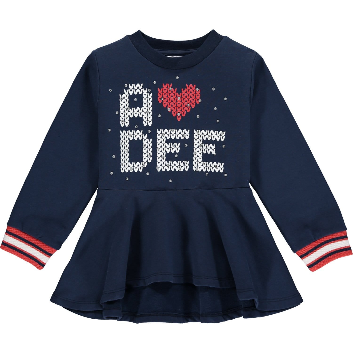 A DEE - Peplum Logo Tracksuit - Navy
