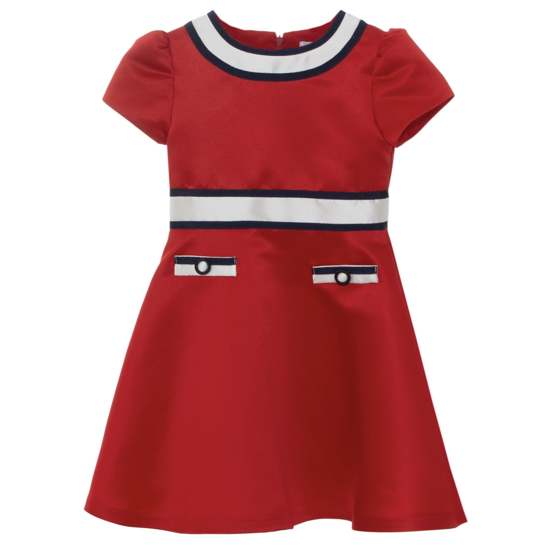 PATACHOU - Girls Satin Dress - Red