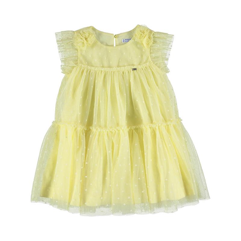 MAYORAL - Tulle Dress - Lemon