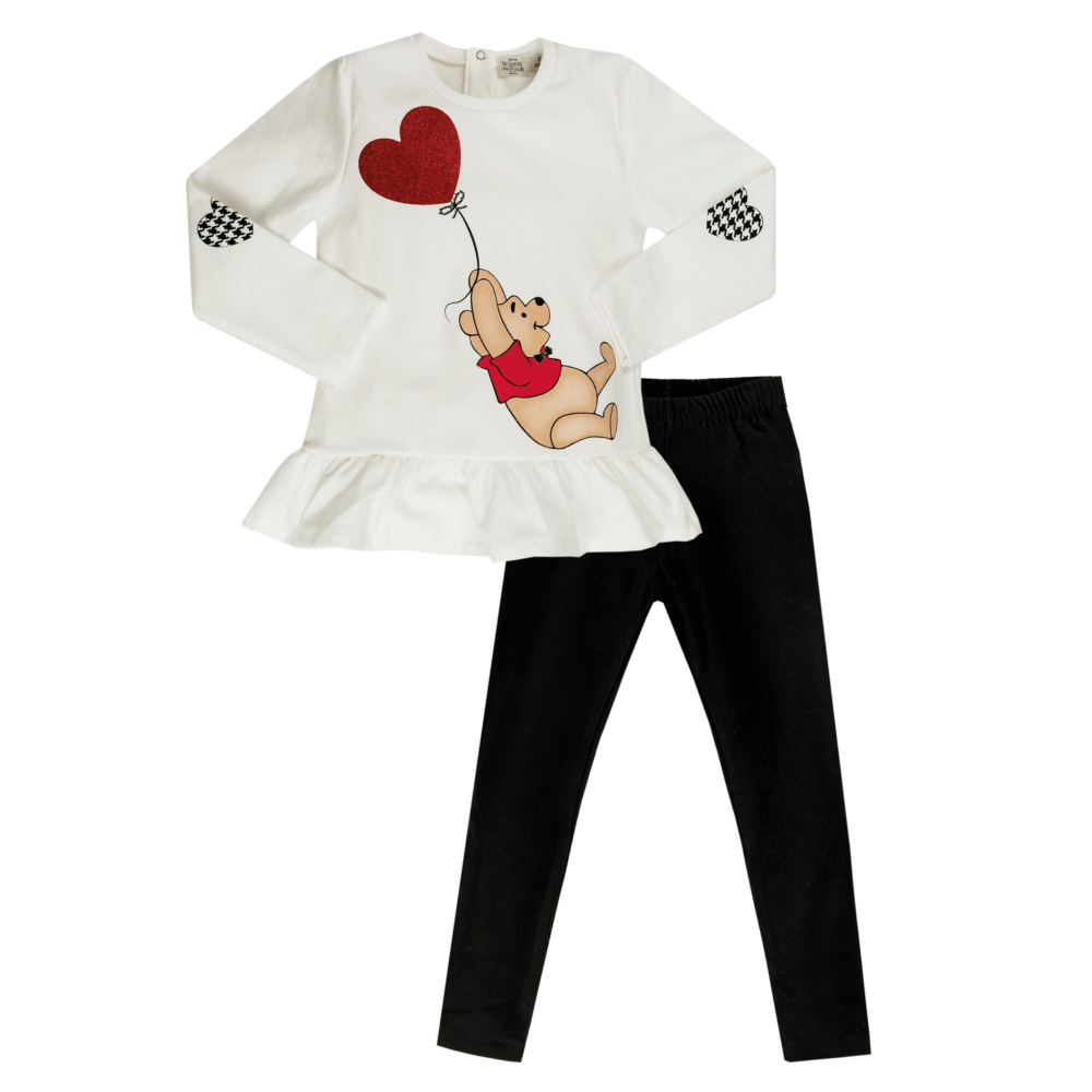 EMC - Disney Winnie The Pooh Ballon Leggings Set - Black