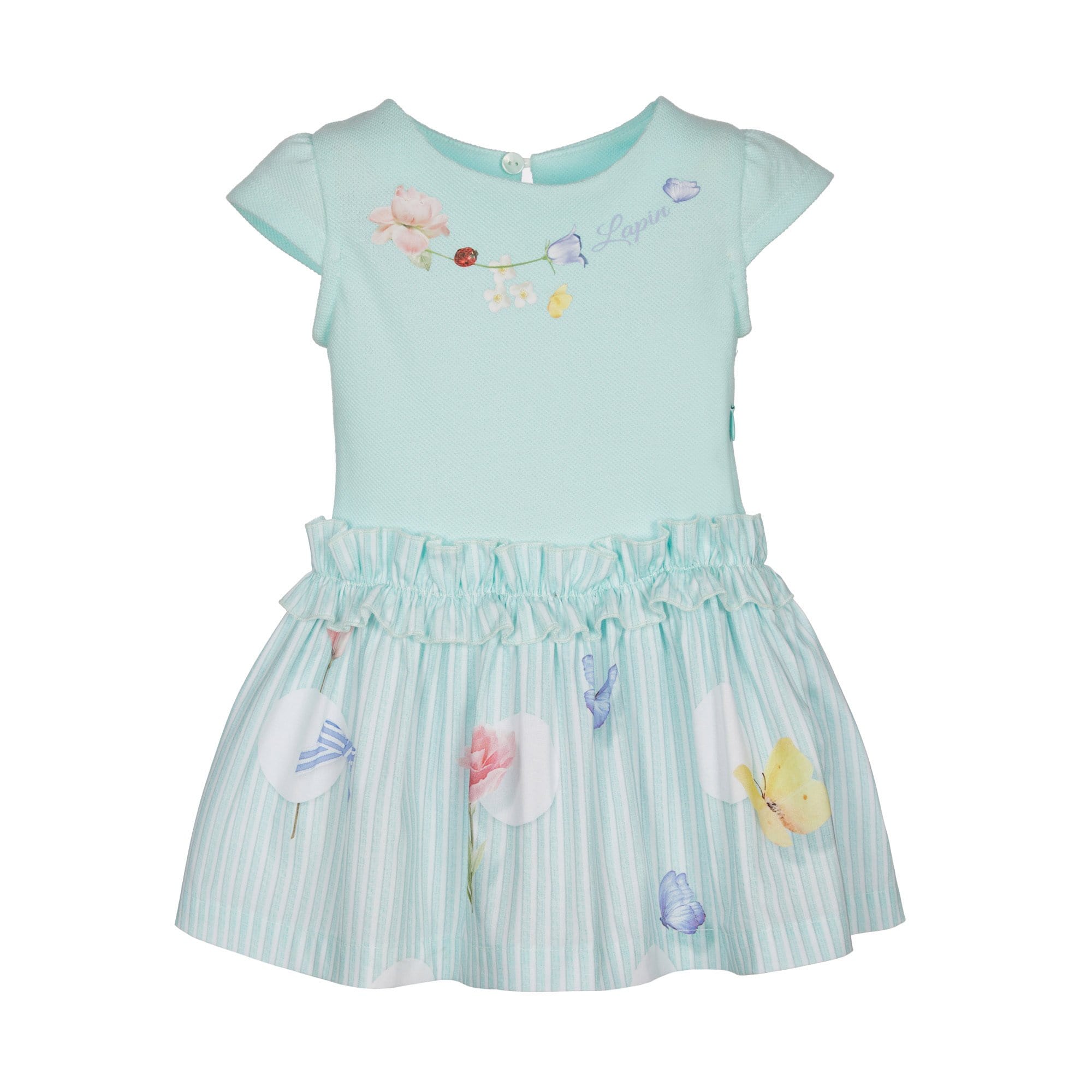 LAPIN HOUSE - Floral Dress - Mint
