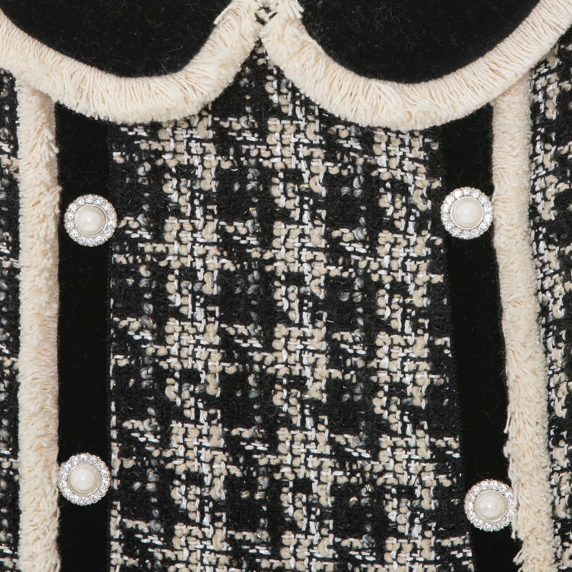 PATACHOU - Tweed Flannel Dress - Black