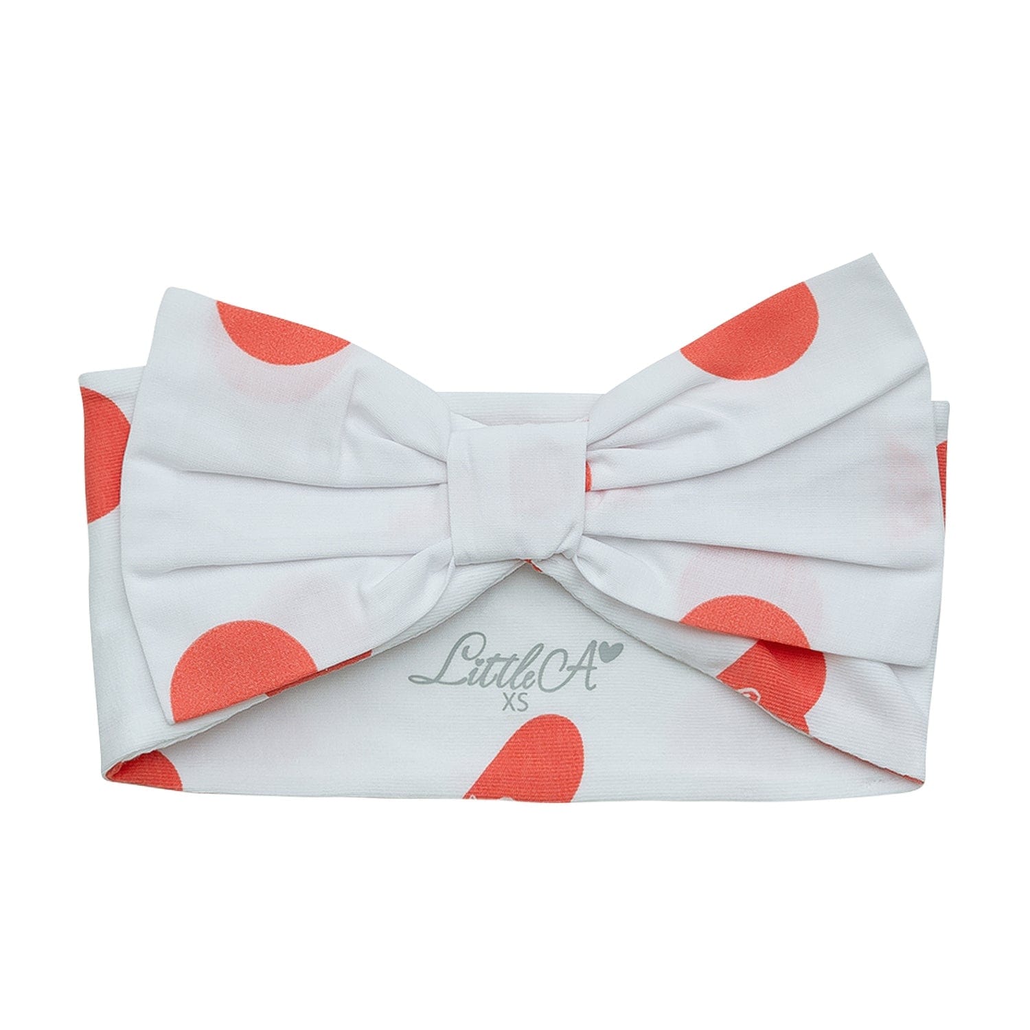 LITTLE A - Harriette Pretty Polka Headband - White