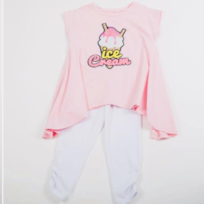 DAGA - Ice Cream Legging Set - Pink