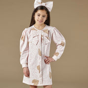 A DEE - Paloma Large Bow Dress - Pale Pink