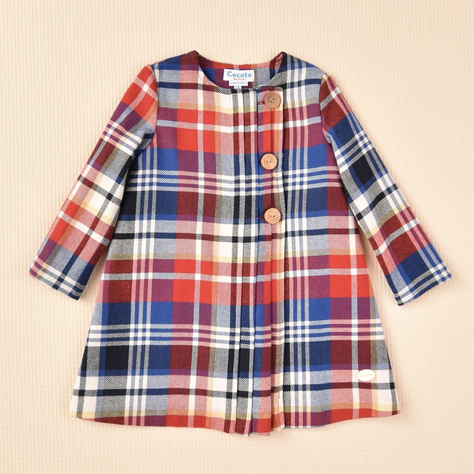 COCOTE - Check Dress - Blue
