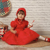 BLUEBELLS - Trixabelle Organza Dress - Red