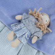 LAPIN HOUSE - Short Sleeve Dolly Dress - Blue