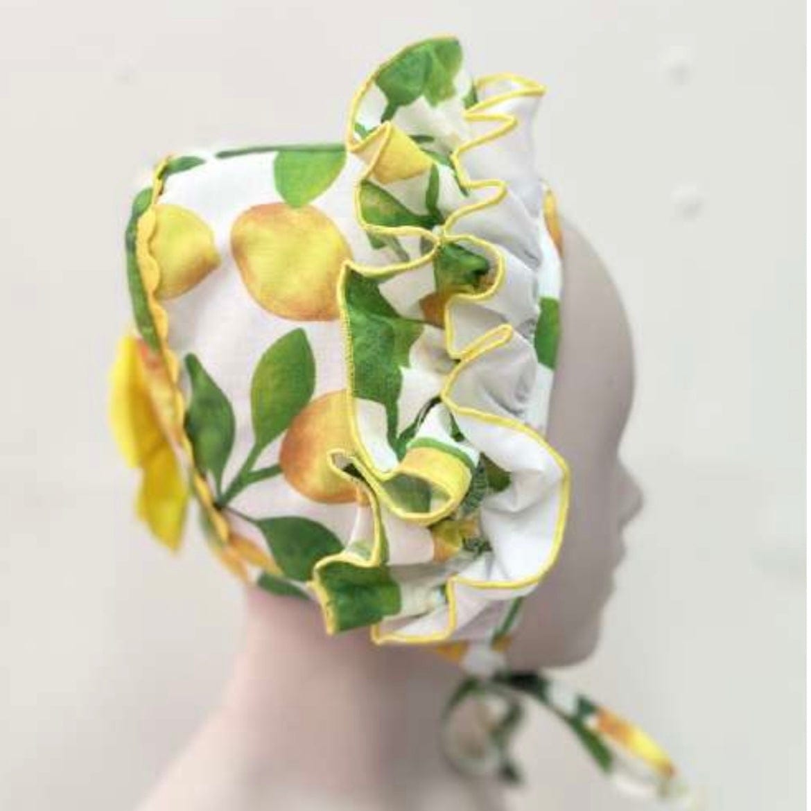 NINI - Baby Lemon Dress & Bonnet - Yellow