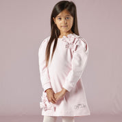 A DEE - Torri Bow Cluster Dress - Pale Pink