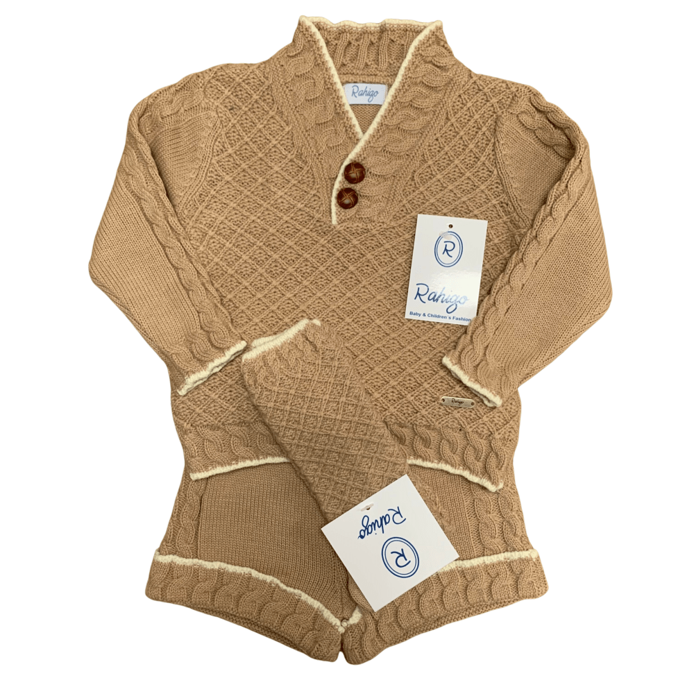 RAHIGO - Three Piece Short Set - Camel